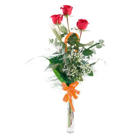 Tres rosas Saint Jordi