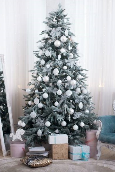 árbol de Navidad blanco
