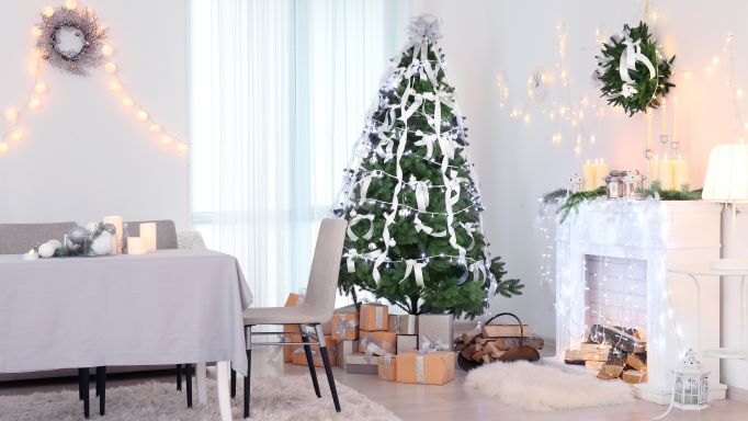 árbol de Navidad suave y cálido
