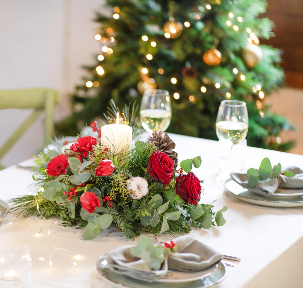 Centros de mesa para unas navidades mágicas