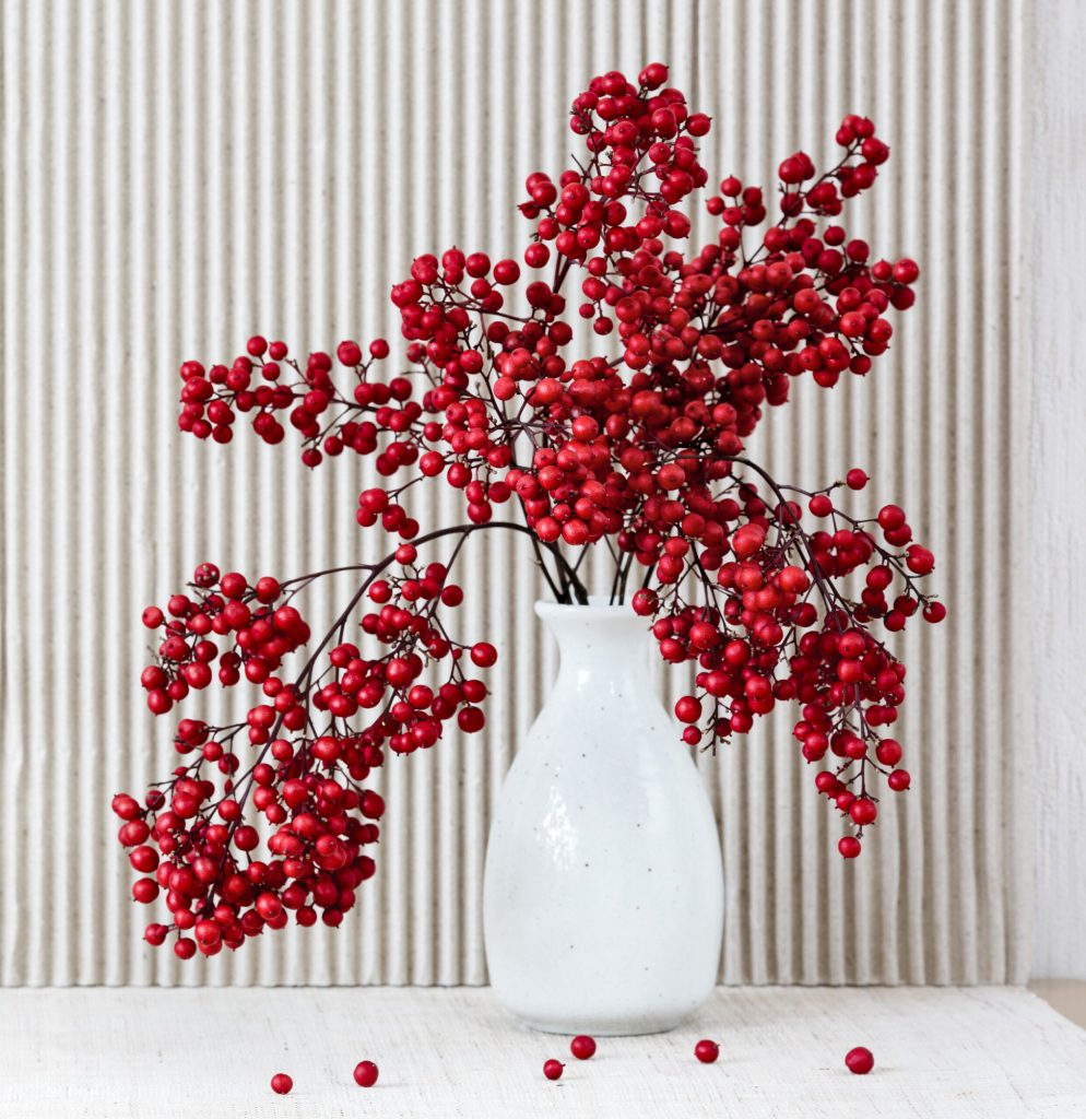 Decoración con nandina domestica