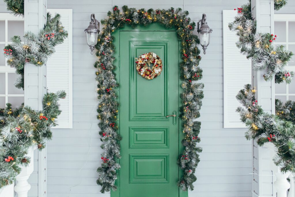 Decoraciones de Navidad para puertas