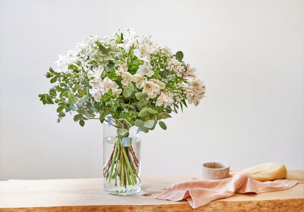 Ramo de Alstroemeria blanca