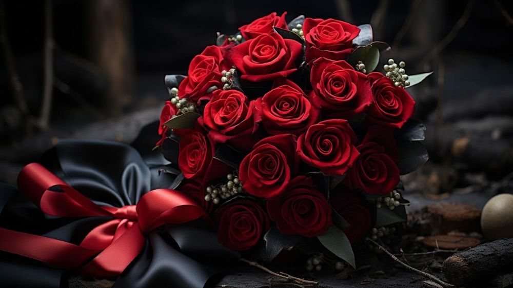 Ramo romantico de rosas rojas