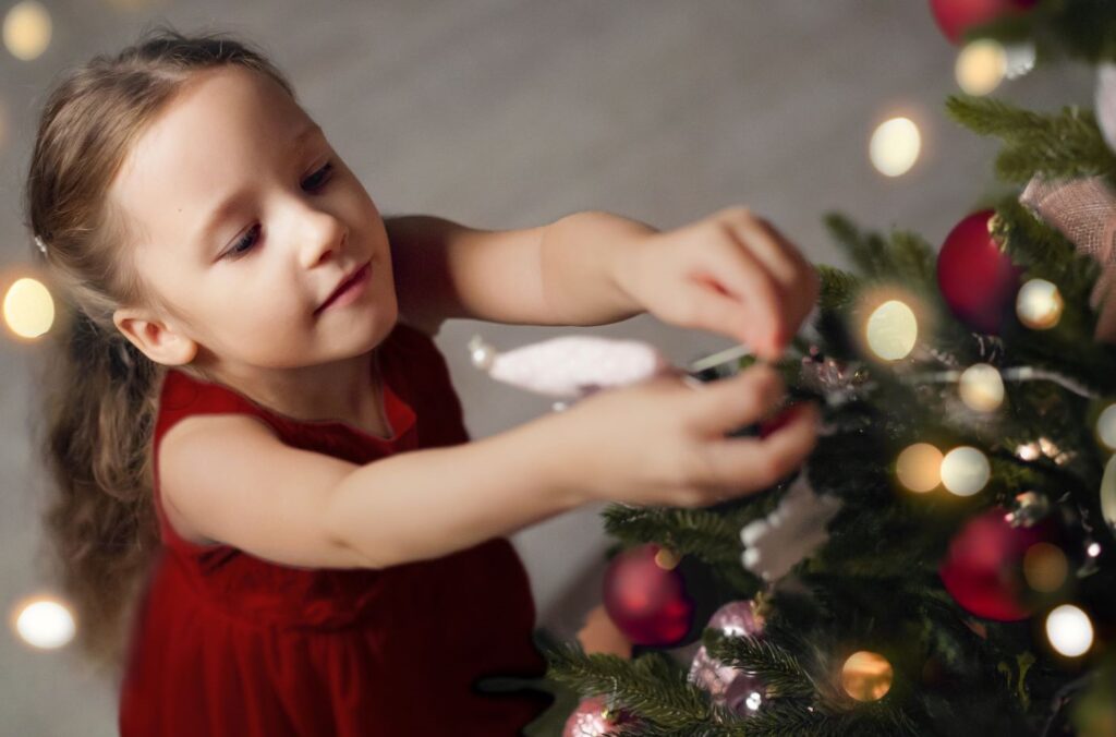 Árbol de navidad decorado