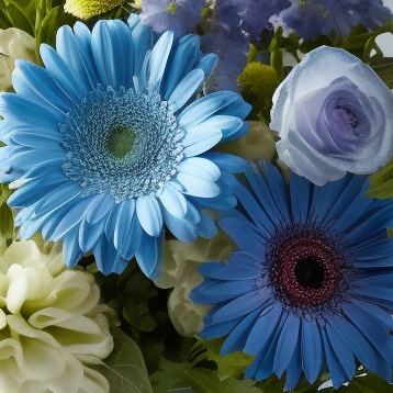 Gerberas azules