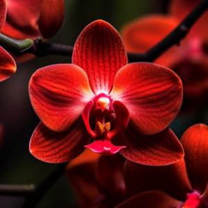 orquídeas rojas