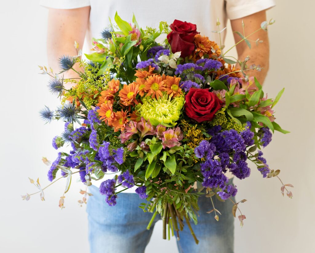 Enorme ramo de flores para hombres