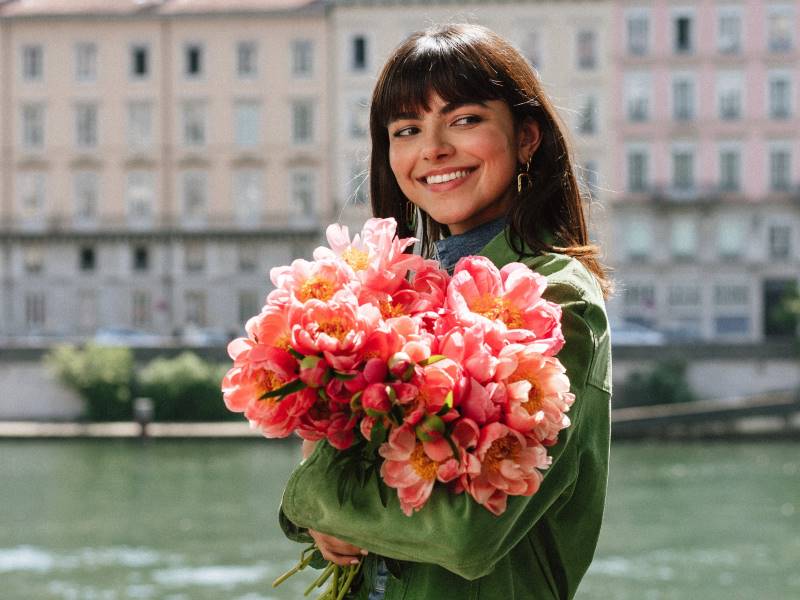 Regalar peonías en el idioma de las flores