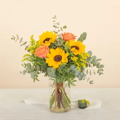 Girasoles y Rosas