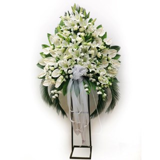 Standing Spray with Ribbon