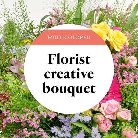 Florist creative bouquet - multicolored