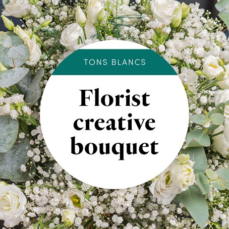Florist creative bouquet - white