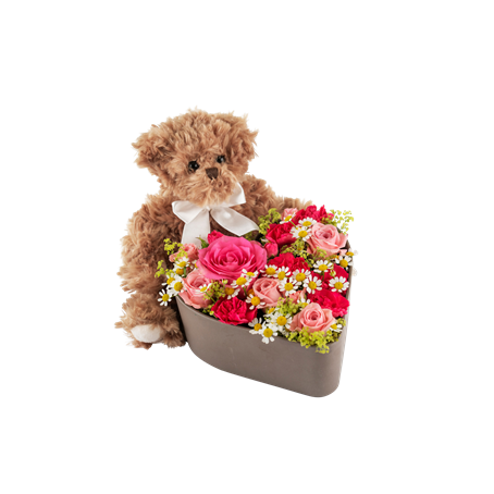 Love Heart and Teddy 250338