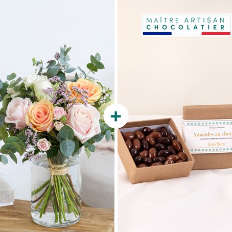 Delicatesse et chocolats - Pastel roses and chocolate