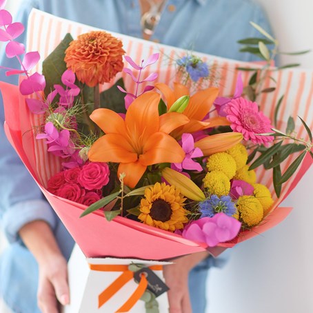 Glowing Colour Trending Bouquet.