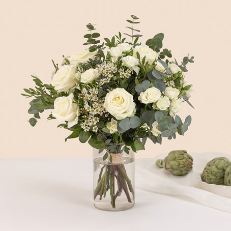 White and green bouquet - Vert coton