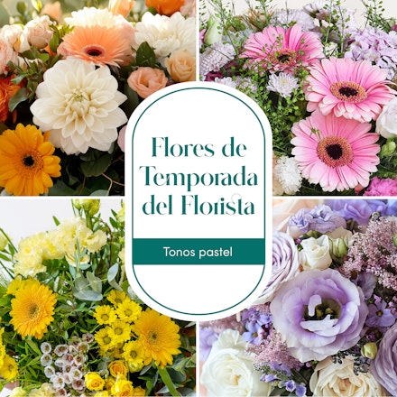 Bouquet del florista con flores de temporada