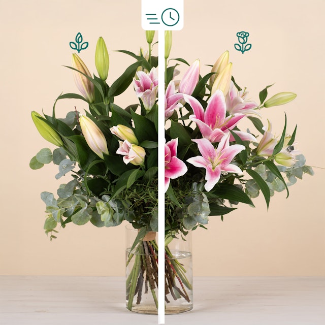 Ramo de Liliums Rosas