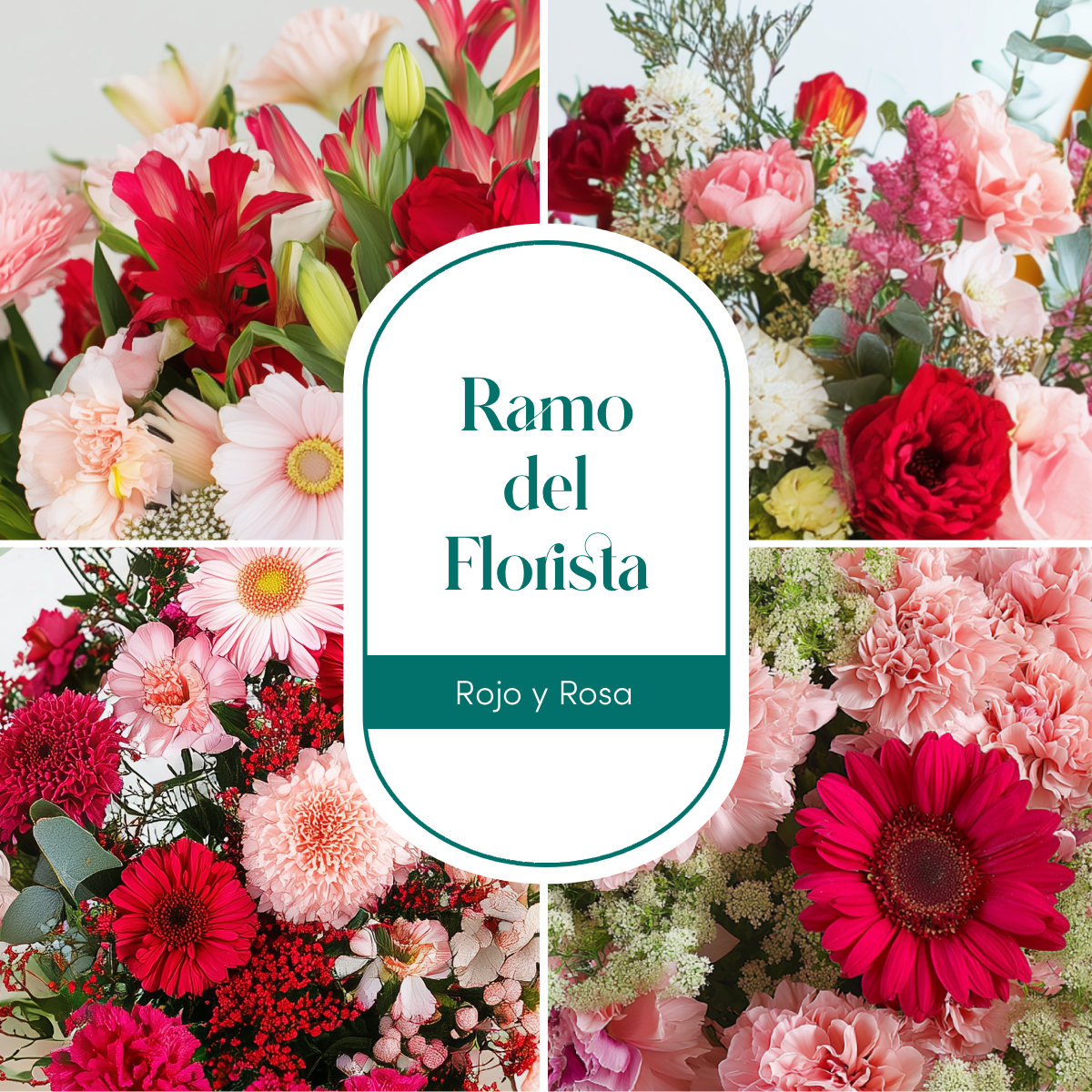 Ramo del Florista en rojo y rosa