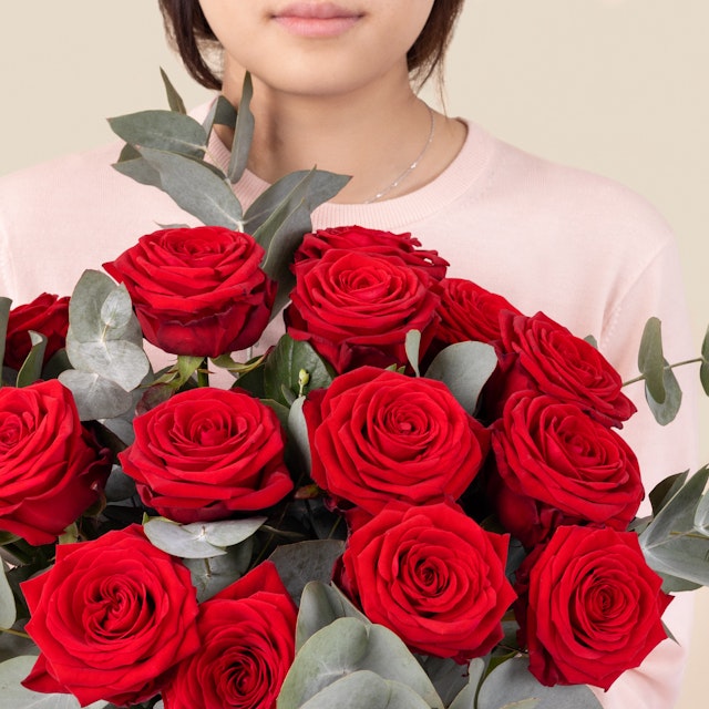 Ramos de rosas rojas