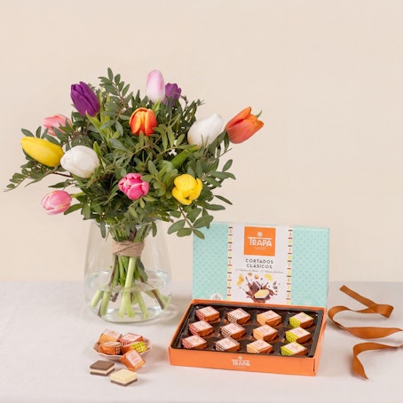Pack: Tulipanes + Chocolate